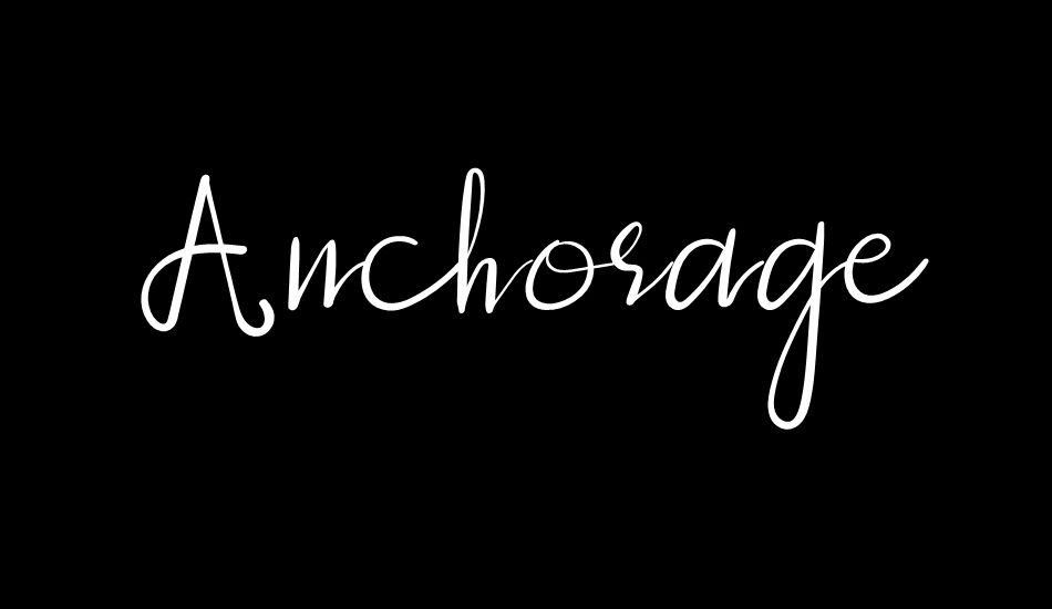 anchorage script font free