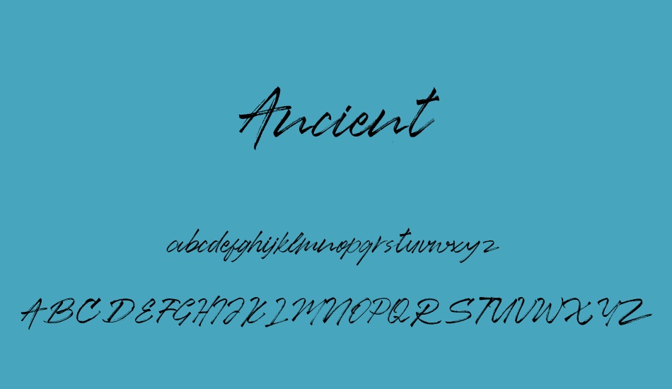 Ancient font