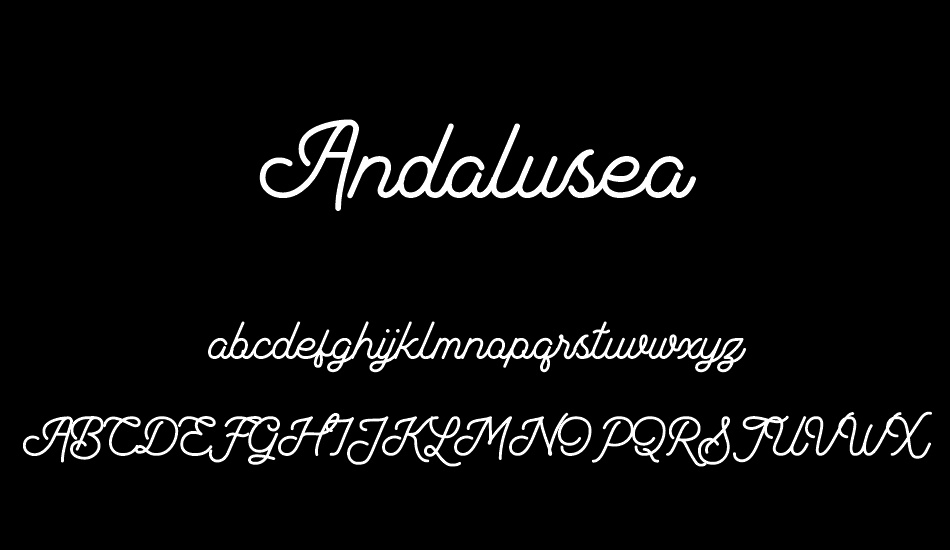 Andalusea font