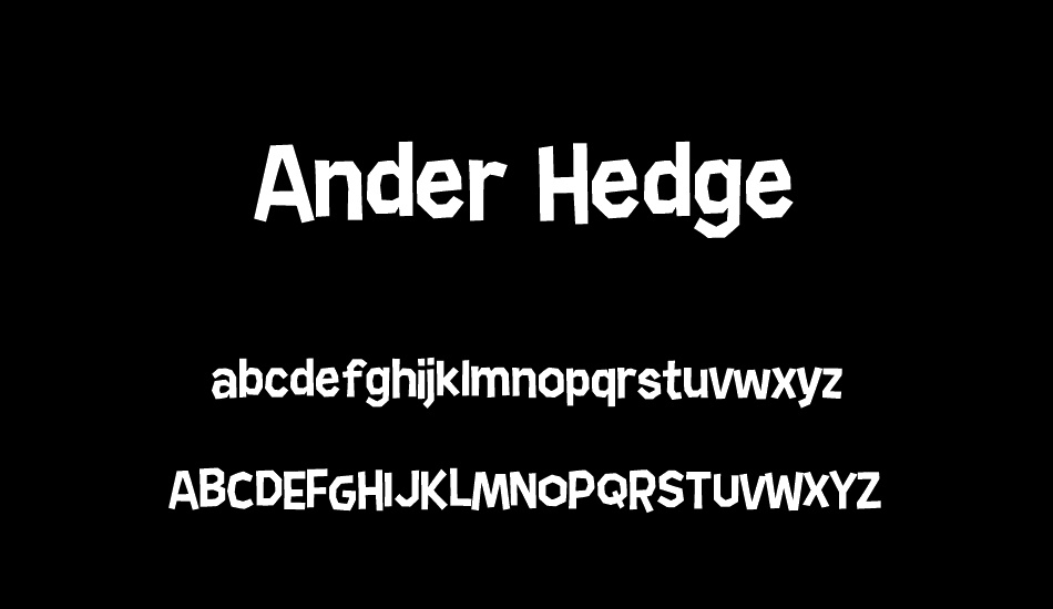 Ander Hedge font