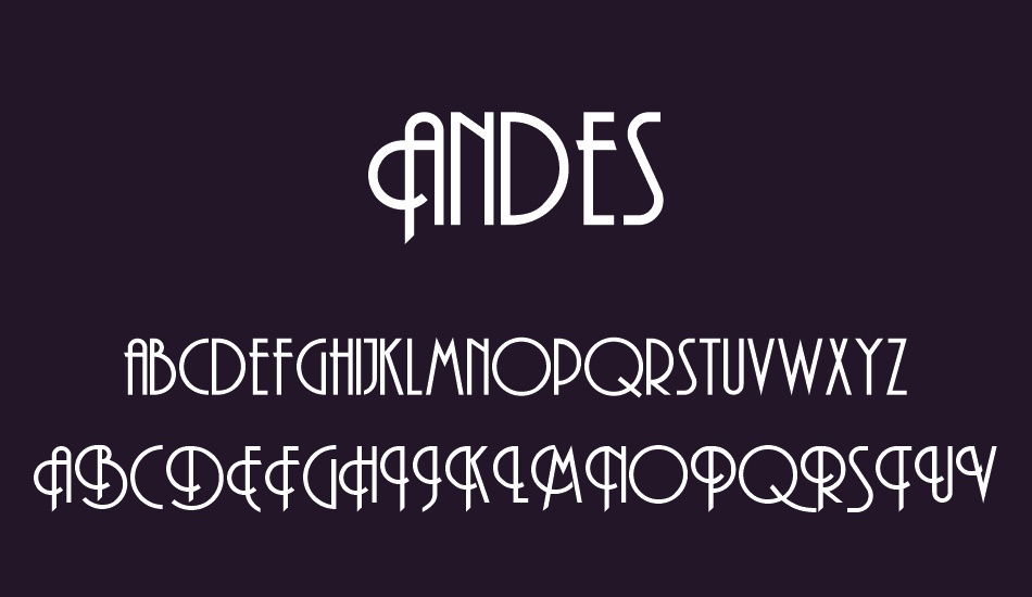 Andes font