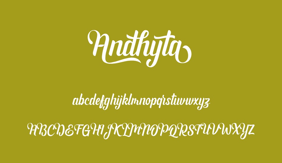 Andhyta font