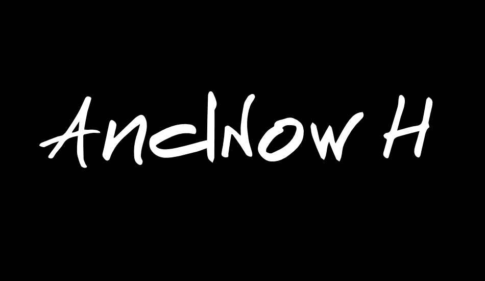 AndNow Hand font big