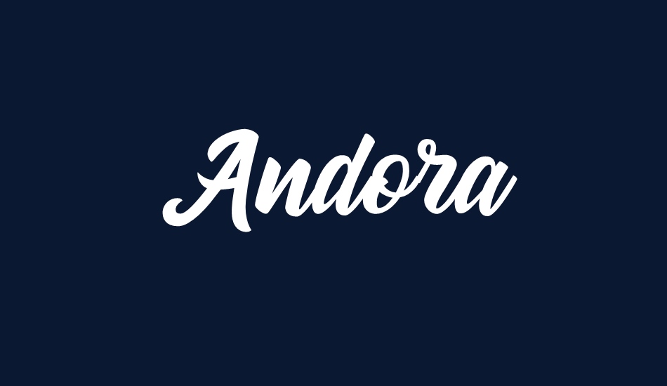 Andora Demo font big