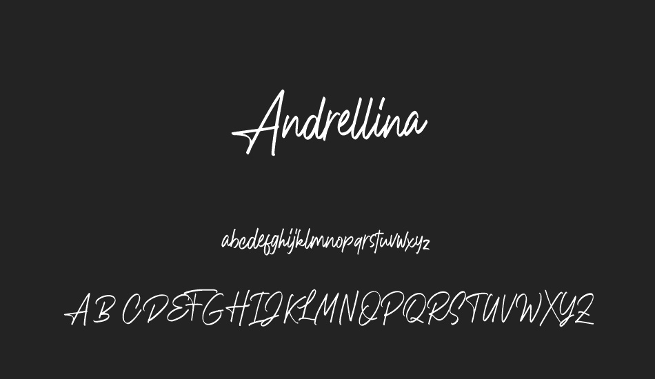 Andrellina font