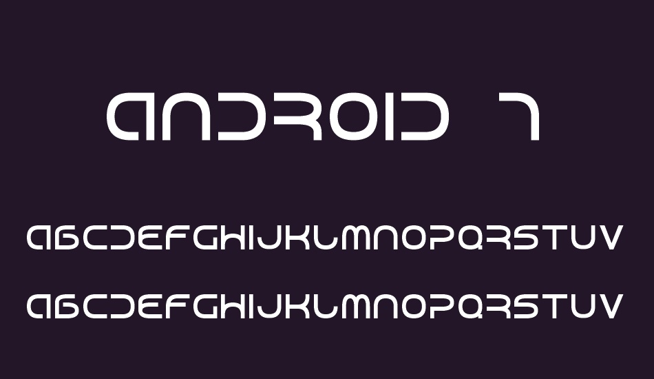 Android 7 font