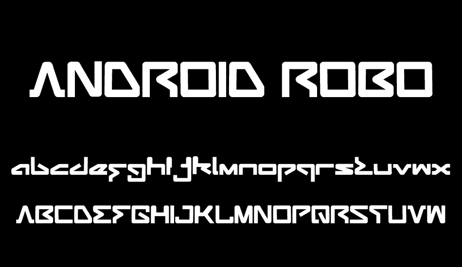 ANDROID ROBOT font