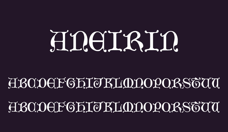 Aneirin font