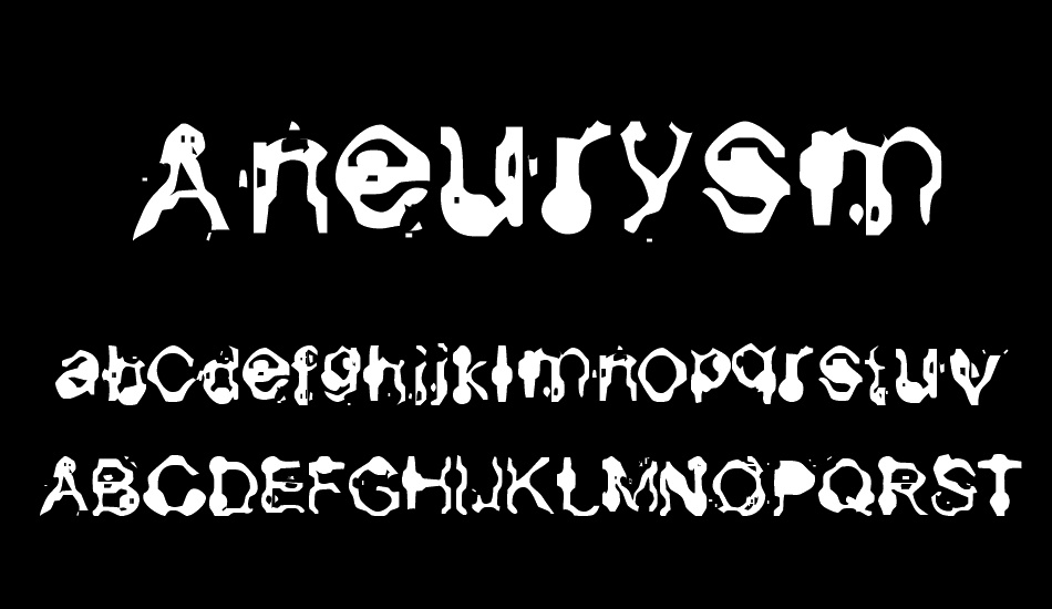 Aneurysm font