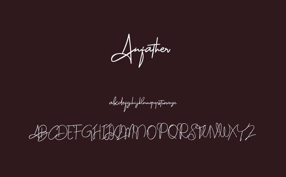 Anfather font