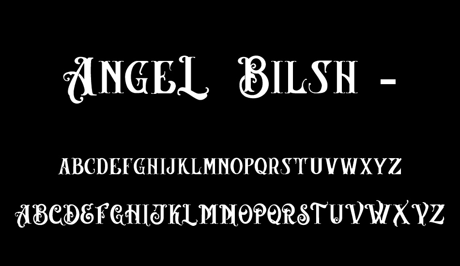 AngeL Bilsh - Demo font