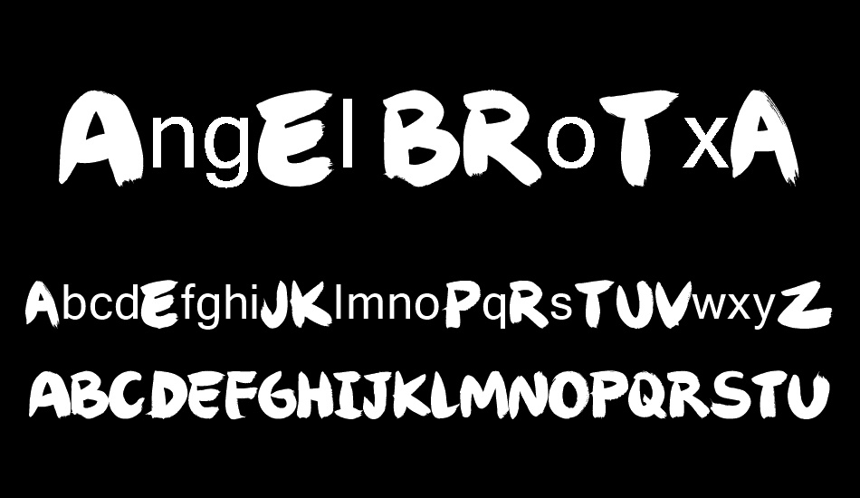 Angel Brotxa font