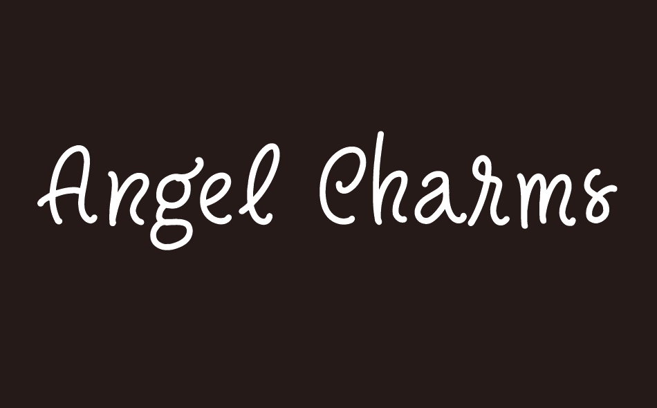 Angel Charms font big