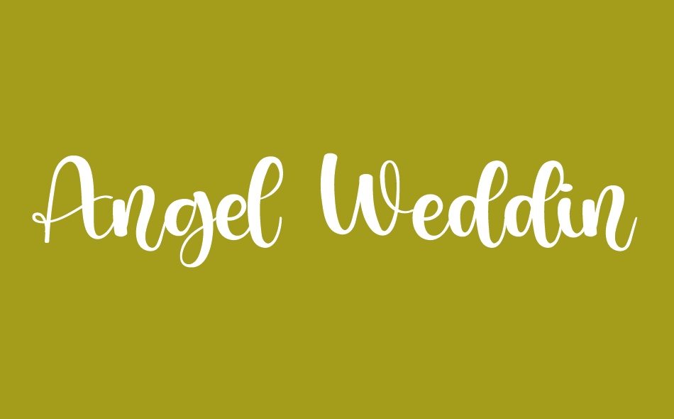 Angel Wedding font big