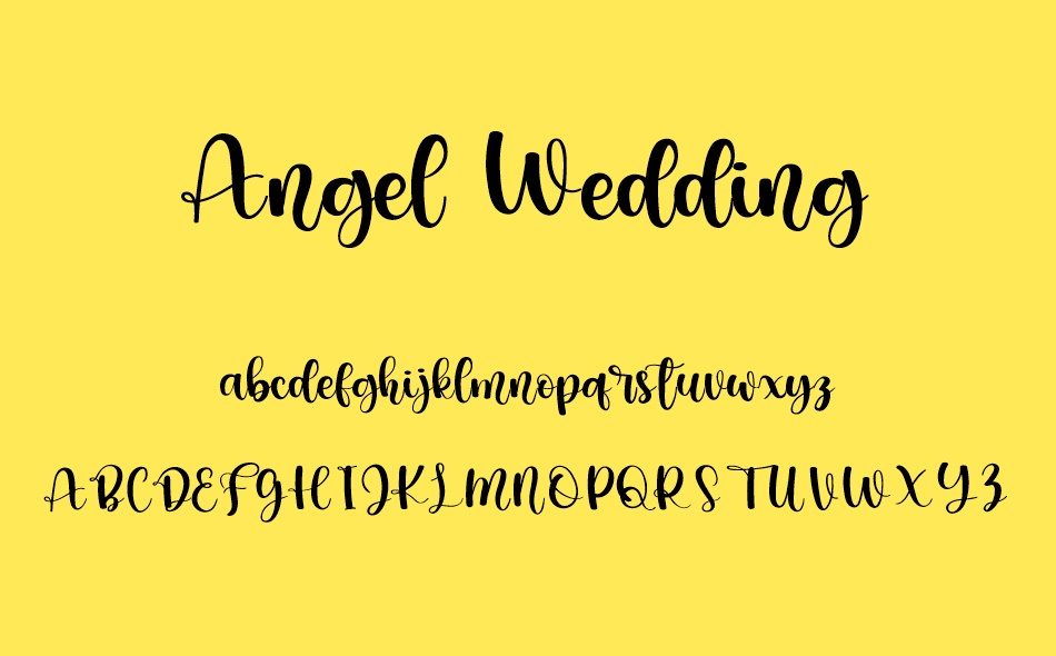 Angel Wedding font