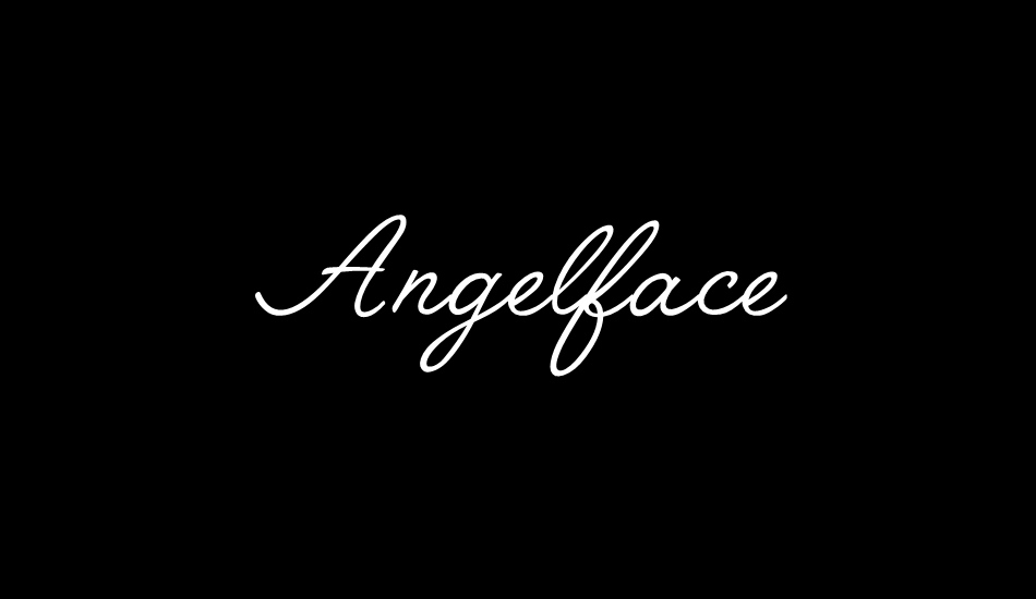 Angelface font big