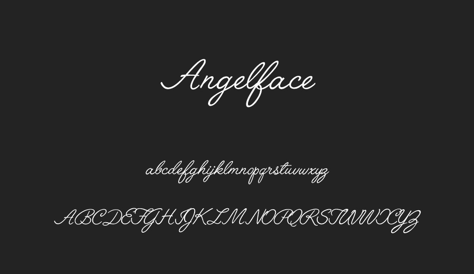 Angelface font