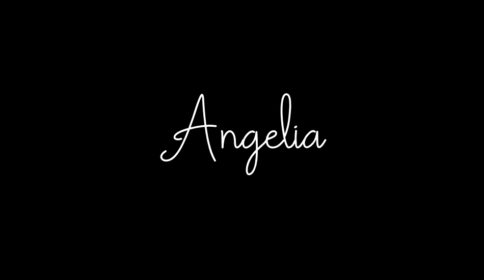 Angelia font big