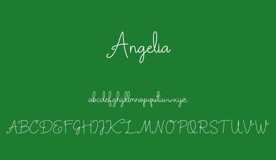 Angelia font