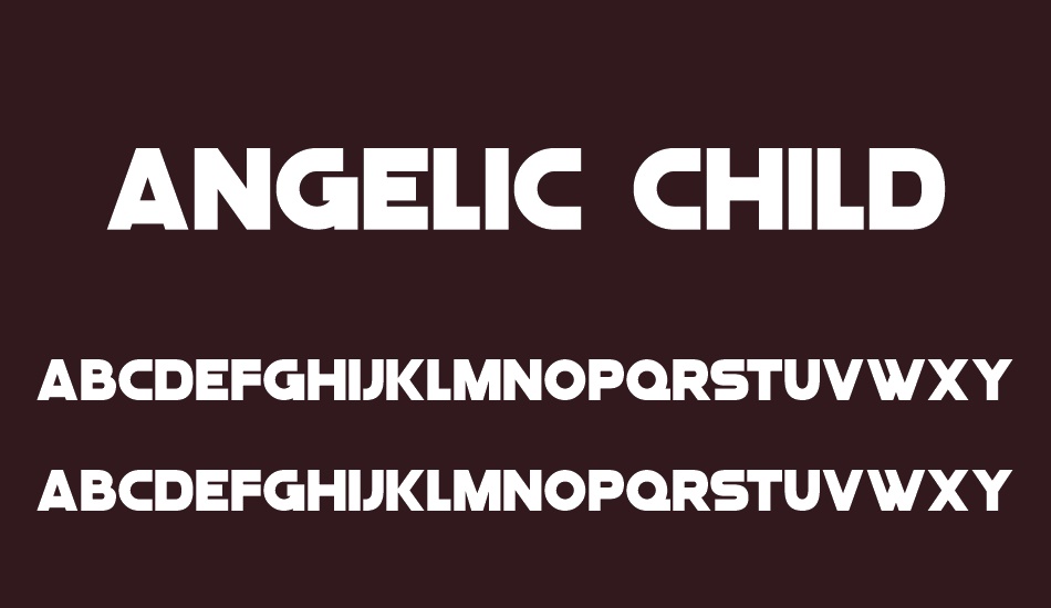 Angelic Child font