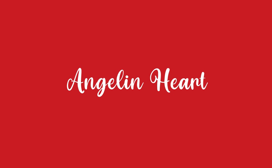 Angelin Heart font big