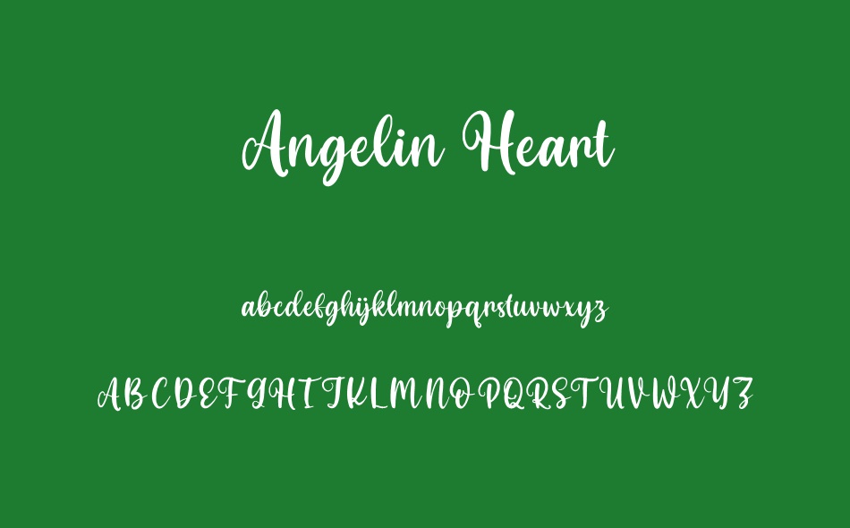 Angelin Heart font