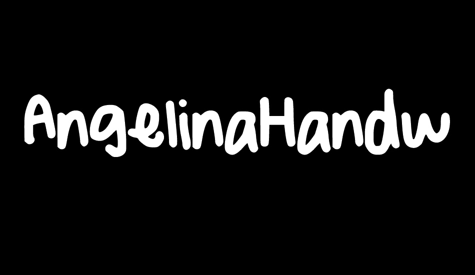 AngelinaHandwriting font big