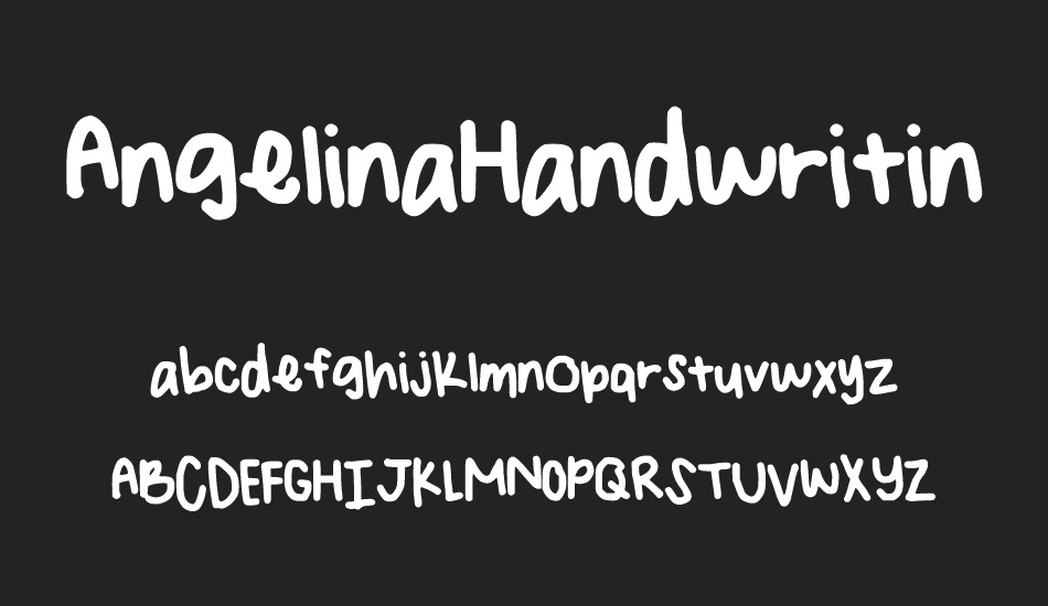 AngelinaHandwriting font