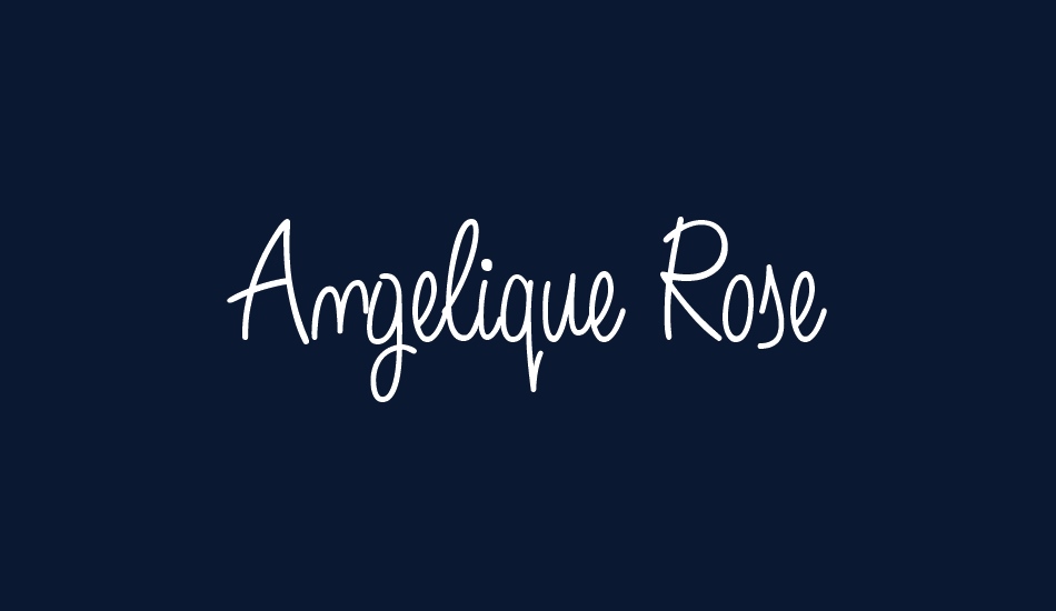 Angelique Rose font big