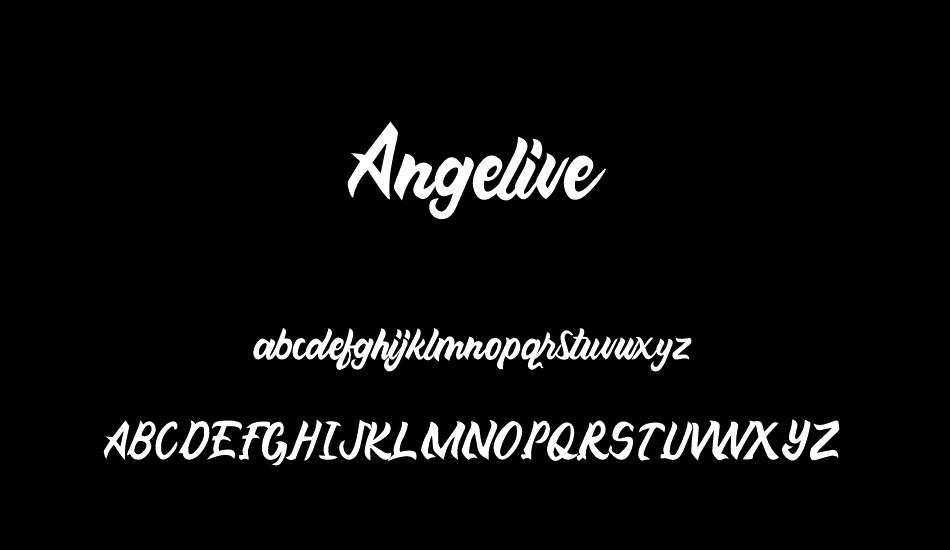 Angelive font