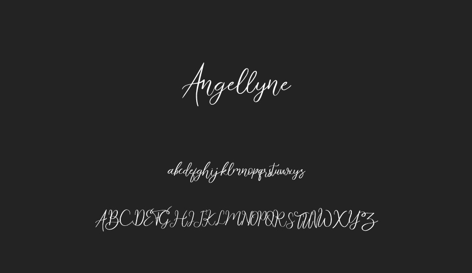 Angellyne font