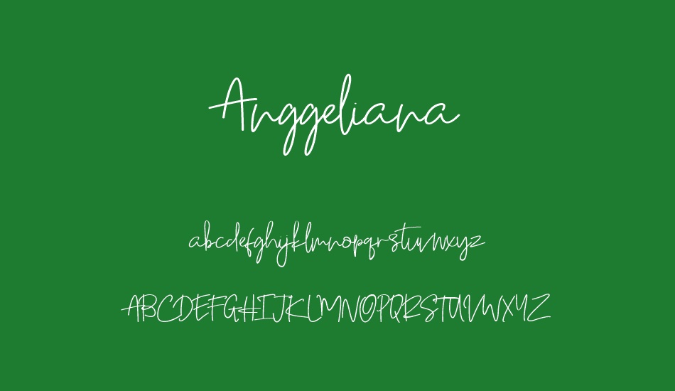 Anggeliana font