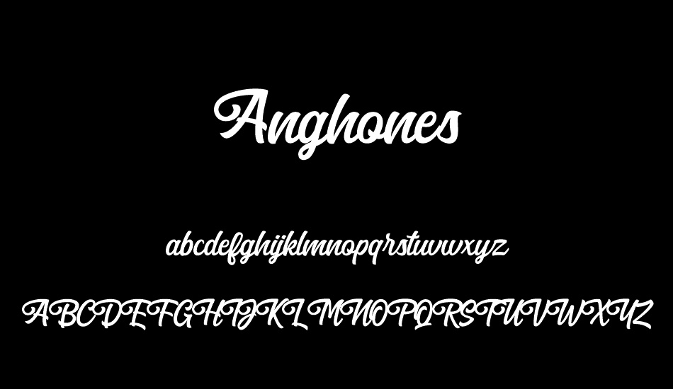 Anghones font