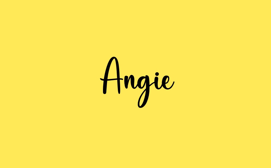 Angie font big