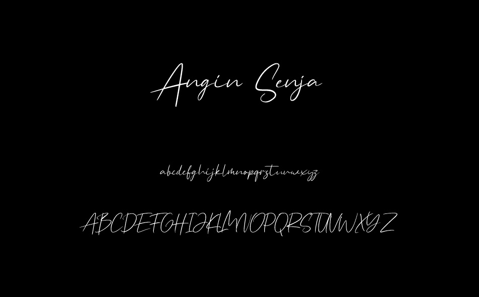 Angin Senja font