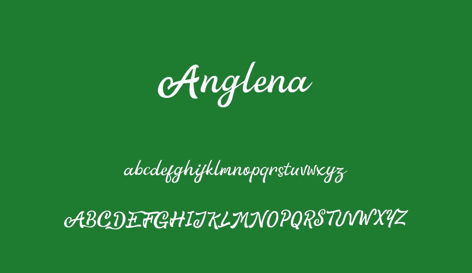 Anglena font