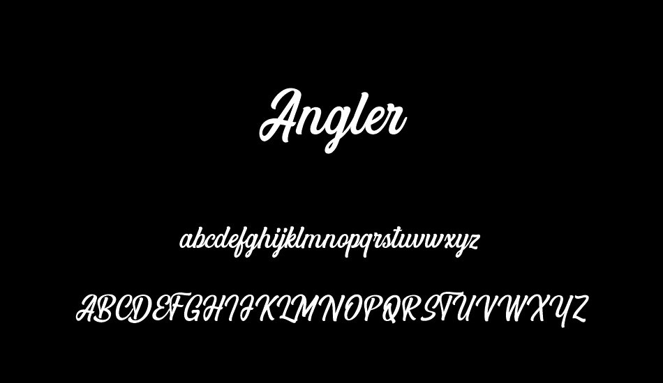 Angler font