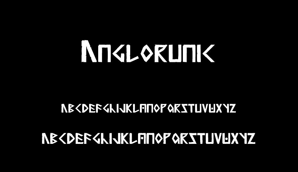 Anglorunic font