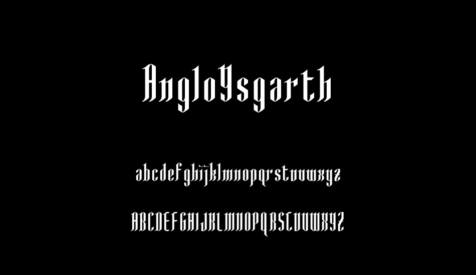 AngloYsgarth font