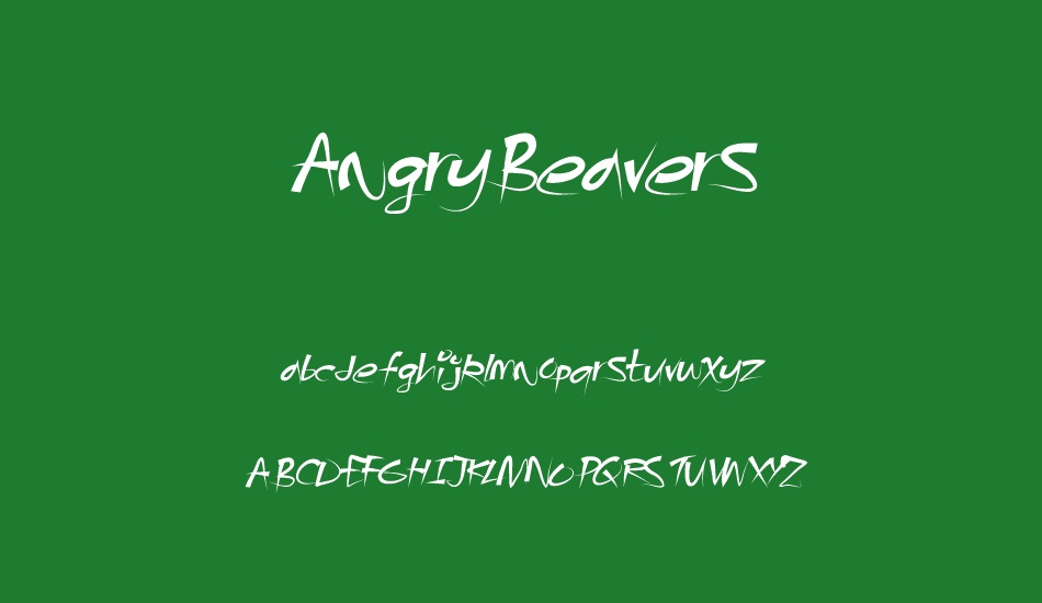 AngryBeavers font