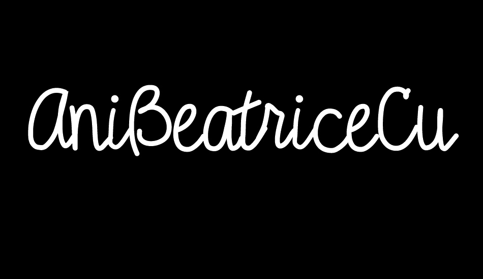 AniBeatriceCursive font big