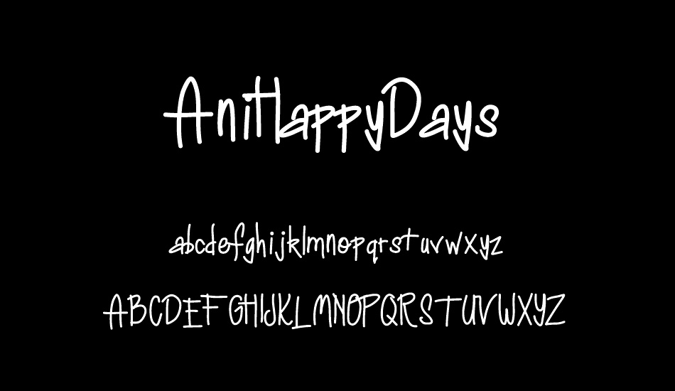 AniHappyDays font