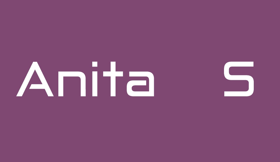 Anita Semi-square font big