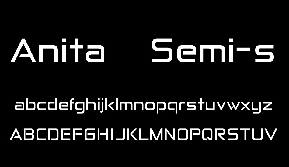 Anita Semi-square font