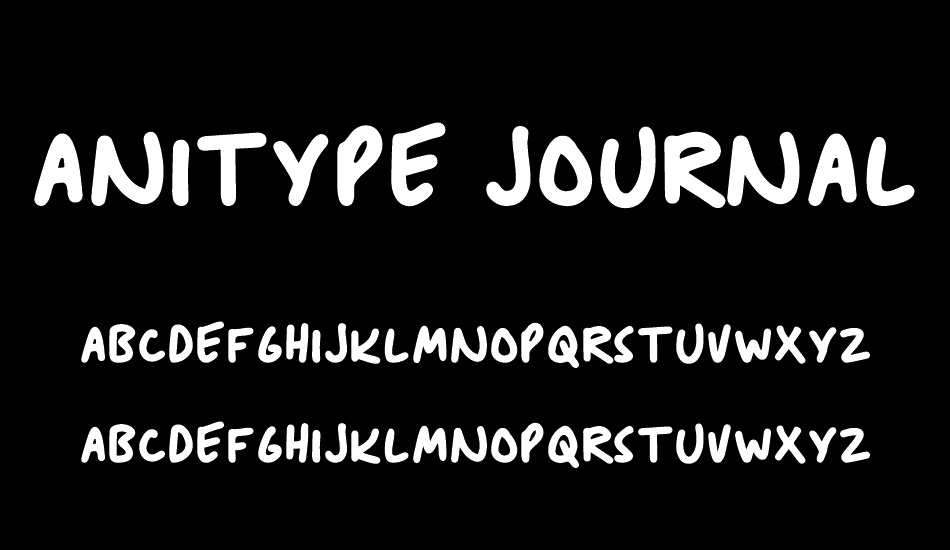 Anitype Journal1 font