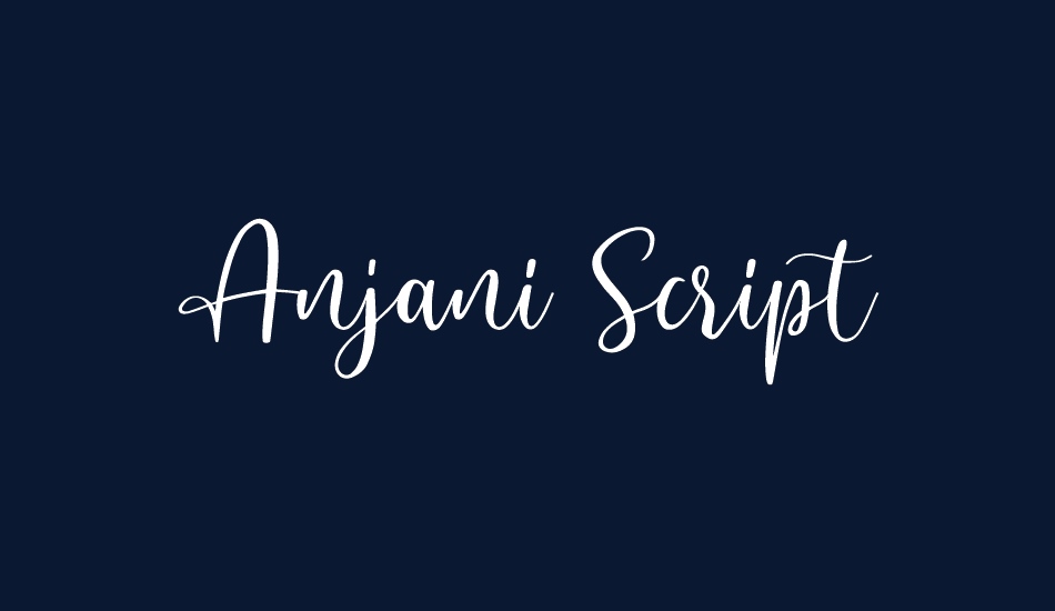 Anjani Script font big