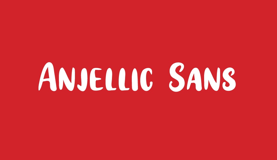 Anjellic Sans font big