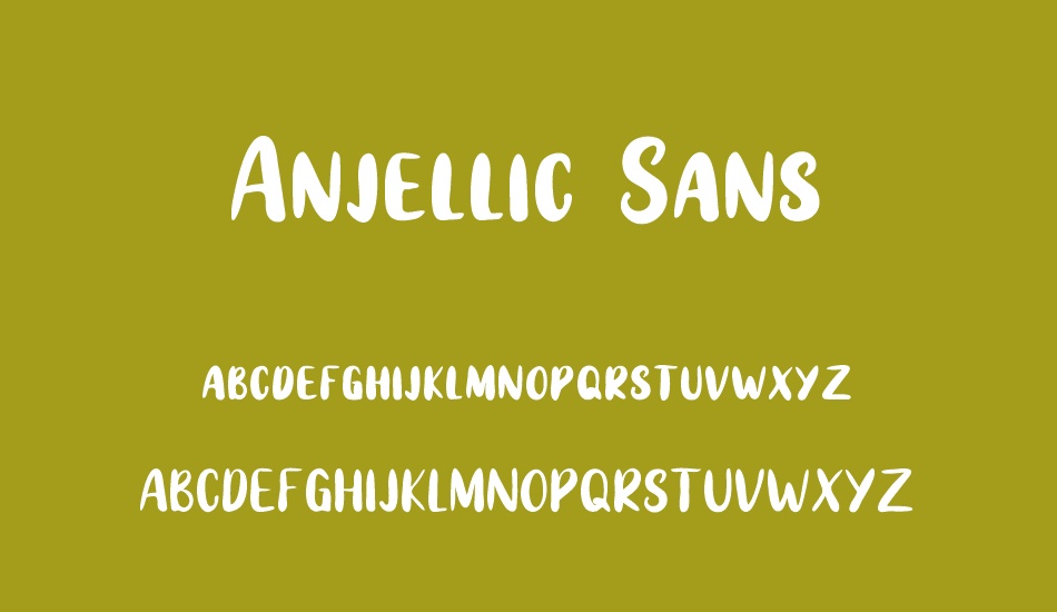 Anjellic Sans font