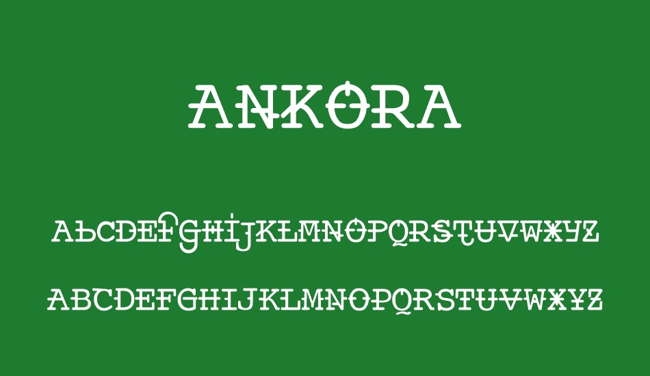 Ankora font