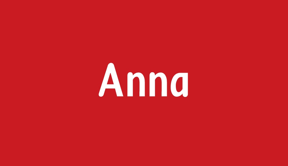 Anna font big